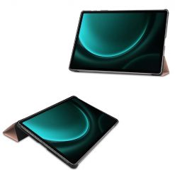 Lacné Kryty | Knižkové puzdro Pure case ružové – Samsung Galaxy Tab S9 FE+ | Lacné Kryty