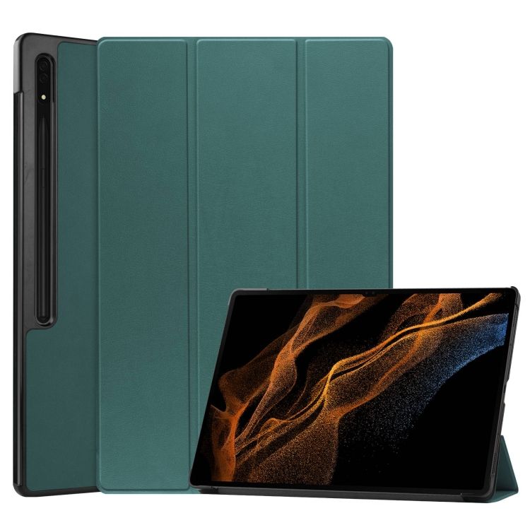 Knižkové puzdro Pure case zelené – Samsung Galaxy Tab S9 Ultra