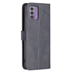 Lacné Kryty | Knižkové puzdro Rhombus čierne – Nokia G42 | Lacné Kryty