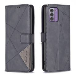 Lacné Kryty | Knižkové puzdro Rhombus čierne – Nokia G42 | Lacné Kryty