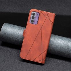 Knižkové puzdro Rhombus hnedé – Nokia G42 | Lacné Kryty Lacné Kryty | Knižkové puzdro Rhombus hnedé – Nokia G42 | Lacné Kryty