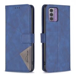 Lacné Kryty | Knižkové puzdro Rhombus modré – Nokia G42 | Lacné Kryty