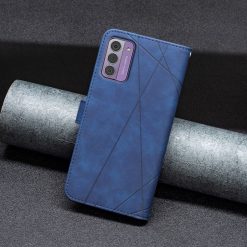 Lacné Kryty | Knižkové puzdro Rhombus modré – Nokia G42 | Lacné Kryty