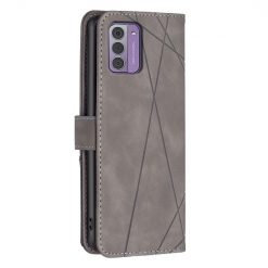 Knižkové puzdro Rhombus sivé – Nokia G42 | Lacné Kryty Lacné Kryty | Knižkové puzdro Rhombus sivé – Nokia G42 | Lacné Kryty