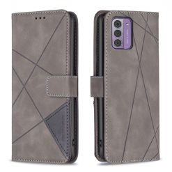 Knižkové puzdro Rhombus sivé – Nokia G42 | Lacné Kryty Lacné Kryty | Knižkové puzdro Rhombus sivé – Nokia G42 | Lacné Kryty