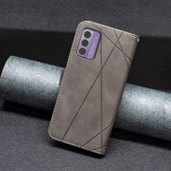 Knižkové puzdro Rhombus sivé – Nokia G42 | Lacné Kryty Lacné Kryty | Knižkové puzdro Rhombus sivé – Nokia G42 | Lacné Kryty