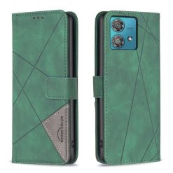 Knižkové puzdro Rhombus zelené – Motorola Edge 40 Neo | Lacné Kryty Lacné Kryty | Knižkové puzdro Rhombus zelené – Motorola Edge 40 Neo | Lacné Kryty