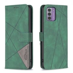 Lacné Kryty | Knižkové puzdro Rhombus zelené – Nokia G42 | Lacné Kryty