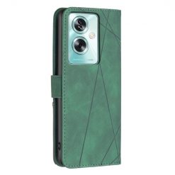 Lacné Kryty | Knižkové puzdro Rhombus zelené – Oppo A79 5G | Lacné Kryty