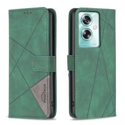 Lacné Kryty | Knižkové puzdro Rhombus zelené – Oppo A79 5G | Lacné Kryty