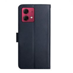Lacné Kryty | Kožené puzdro Business leather case modré – Motorola Edge 40 Neo | Lacné Kryty