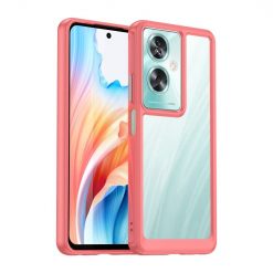 Ochranný kryt Colorful Acrylic case červený – Oppo A79 5G