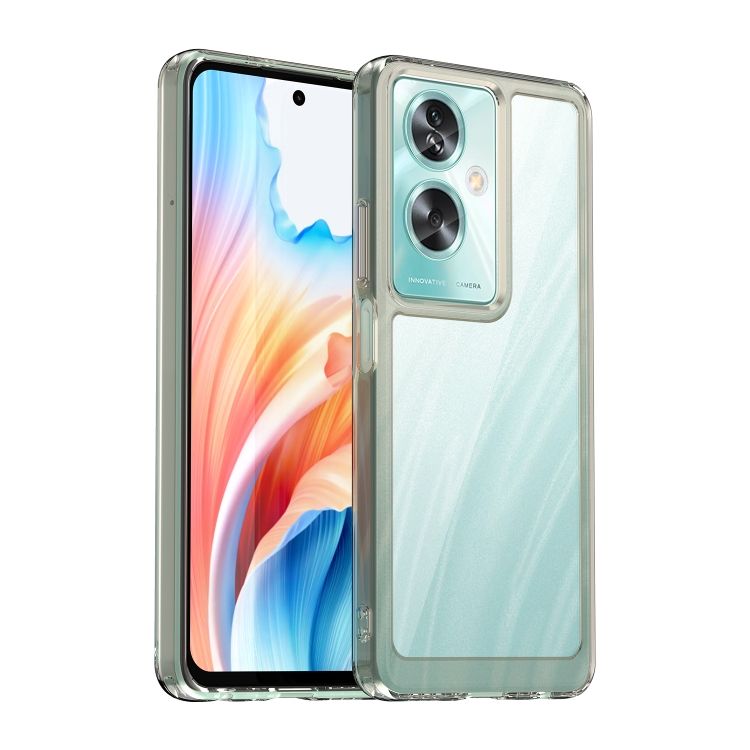 Ochranný kryt Colorful Acrylic case transparentno-sivý – Oppo A79 5G