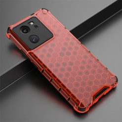 Lacné Kryty | Odolný kryt Honeycomb Armor červený – Xiaomi 13T / 13T Pro | Lacné Kryty