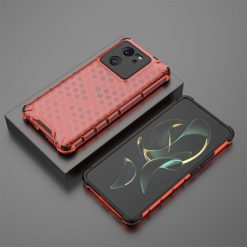 Lacné Kryty | Odolný kryt Honeycomb Armor červený – Xiaomi 13T / 13T Pro | Lacné Kryty