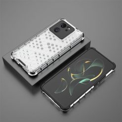 Lacné Kryty | Odolný kryt Honeycomb Armor transparentný – Xiaomi 13T / 13T Pro | Lacné Kryty