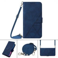 Lacné Kryty | Peňaženkové puzdro Embossing Pattern Cross modré – T Phone / T Phone (2023) | Lacné Kryty