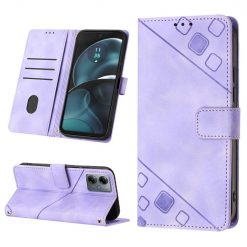 Peňaženkové puzdro Embossing Pattern Square fialové – Motorola Moto G14 | Lacné Kryty Lacné Kryty | Peňaženkové puzdro Embossing Pattern Square fialové – Motorola Moto G14 | Lacné Kryty