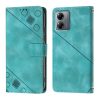 Lacné Kryty | Peňaženkové puzdro Embossing Pattern Square modré – Motorola Moto G14 | Lacné Kryty