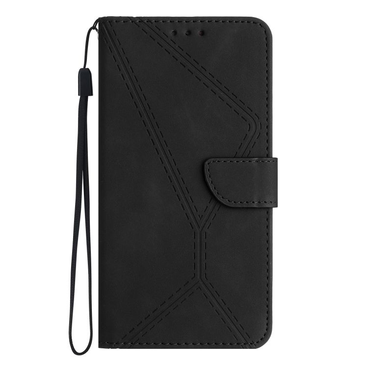 Peňaženkové puzdro Embossing Pattern Stitchy case čierne – Oppo A78 4G