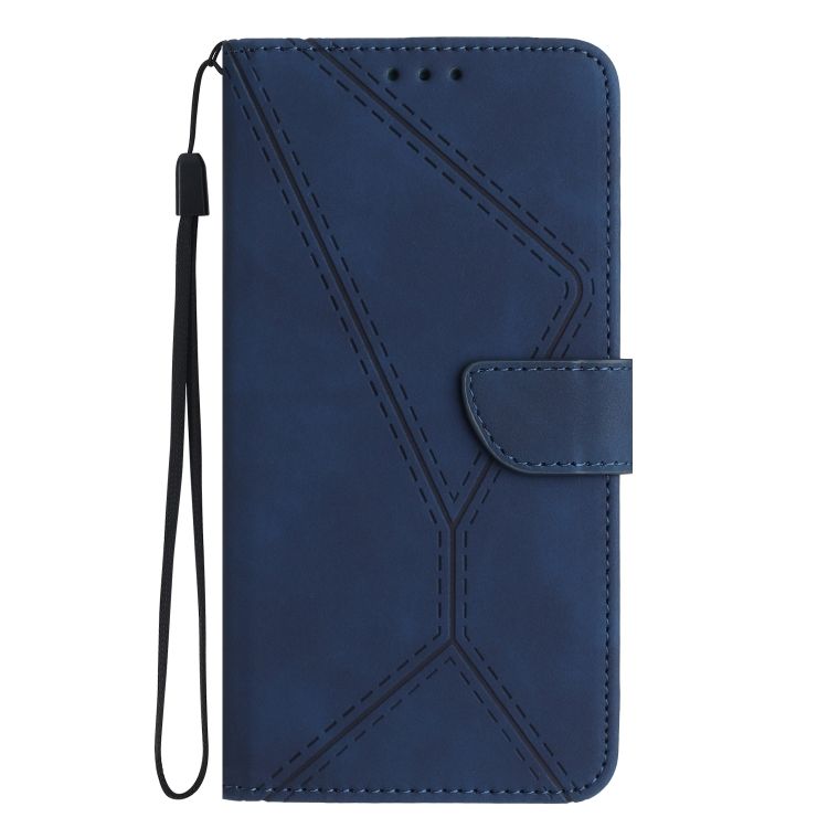Peňaženkové puzdro Embossing Pattern Stitchy case modré – Motorola Moto G14