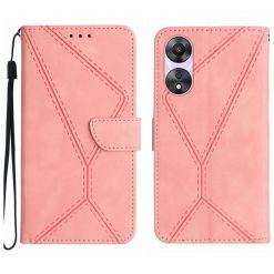 Peňaženkové puzdro Embossing Pattern Stitchy case ružové – Oppo A78 4G | Lacné Kryty Lacné Kryty | Peňaženkové puzdro Embossing Pattern Stitchy case ružové – Oppo A78 4G | Lacné Kryty