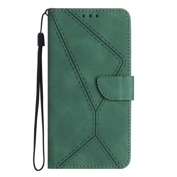Peňaženkové puzdro Embossing Pattern Stitchy case zelené – T Phone / T Phone 
