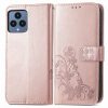 Lacné Kryty | Peňaženkové puzdro Embossing Pattern Štvorlístok modré – T Phone / T Phone (2023) | Lacné Kryty
