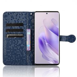 Lacné Kryty | Peňaženkové puzdro Honeycomb Dot Texture Case modré – Infinix Zero 30 5G | Lacné Kryty