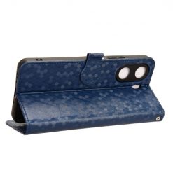 Lacné Kryty | Peňaženkové puzdro Honeycomb Dot Texture Case modré – Xiaomi Redmi 13C / Xiaomi Poco C65 | Lacné Kryty