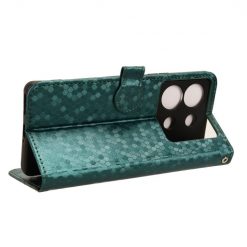 Lacné Kryty | Peňaženkové puzdro Honeycomb Dot Texture Case zelené – Infinix Zero 30 5G | Lacné Kryty