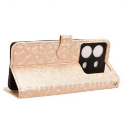 Peňaženkové puzdro Honeycomb Dot Texture Case zlaté – Infinix Zero 30 5G | Lacné Kryty Lacné Kryty | Peňaženkové puzdro Honeycomb Dot Texture Case zlaté – Infinix Zero 30 5G | Lacné Kryty