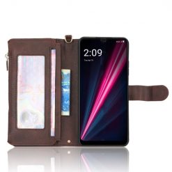 Peňaženkové puzdro Litchi Wallet case hnedé – T Phone / T Phone (2023) | Lacné Kryty Lacné Kryty | Peňaženkové puzdro Litchi Wallet case hnedé – T Phone / T Phone (2023) | Lacné Kryty