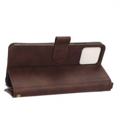 Peňaženkové puzdro Litchi Wallet case hnedé – T Phone / T Phone (2023) | Lacné Kryty Lacné Kryty | Peňaženkové puzdro Litchi Wallet case hnedé – T Phone / T Phone (2023) | Lacné Kryty
