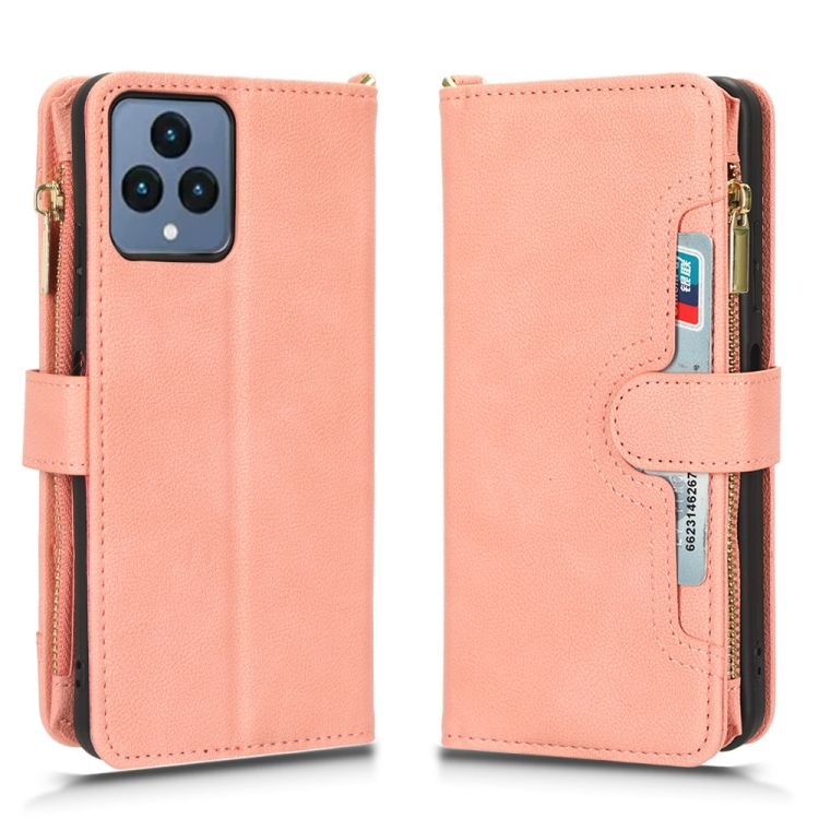Peňaženkové puzdro Litchi Wallet case ružové – T Phone / T Phone 