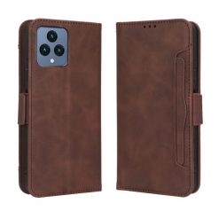 Lacné Kryty | Peňaženkové puzdro Slots case hnedé – T Phone / T Phone (2023) | Lacné Kryty