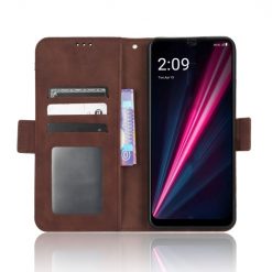 Lacné Kryty | Peňaženkové puzdro Slots case hnedé – T Phone / T Phone (2023) | Lacné Kryty