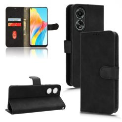 Lacné Kryty | Peňaženkové puzdro Solid čierne – Oppo A78 4G | Lacné Kryty
