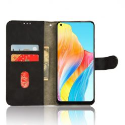 Lacné Kryty | Peňaženkové puzdro Solid čierne – Oppo A78 4G | Lacné Kryty