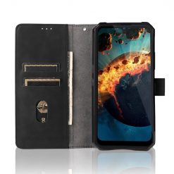 Lacné Kryty | Peňaženkové puzdro Solid čierne – Oukitel WP15 | Lacné Kryty