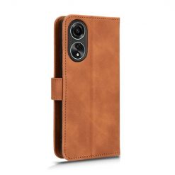 Lacné Kryty | Peňaženkové puzdro Solid hnedé – Oppo A78 4G | Lacné Kryty