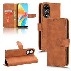 Lacné Kryty | Peňaženkové puzdro Solid hnedé – Oppo A78 4G | Lacné Kryty