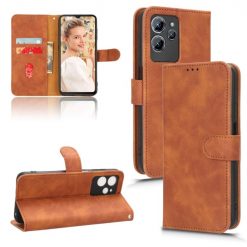 Lacné Kryty | Peňaženkové puzdro Solid hnedé – Oukitel C32 / C32 Pro | Lacné Kryty