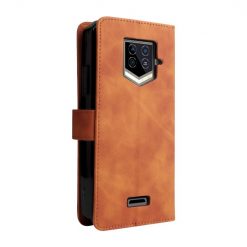 Peňaženkové puzdro Solid hnedé – Oukitel WP15 | Lacné Kryty Lacné Kryty | Peňaženkové puzdro Solid hnedé – Oukitel WP15 | Lacné Kryty