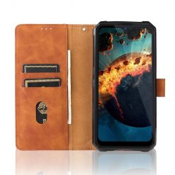 Peňaženkové puzdro Solid hnedé – Oukitel WP15 | Lacné Kryty Lacné Kryty | Peňaženkové puzdro Solid hnedé – Oukitel WP15 | Lacné Kryty