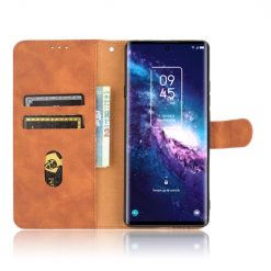 Lacné Kryty | Peňaženkové puzdro Solid hnedé – TCL 20 Pro 5G | Lacné Kryty