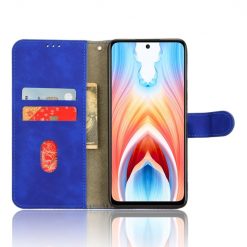Lacné Kryty | Peňaženkové puzdro Solid modré – Oppo A79 5G | Lacné Kryty
