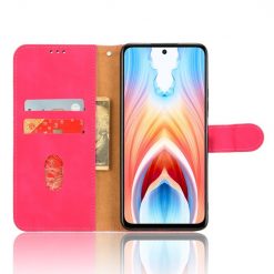 Lacné Kryty | Peňaženkové puzdro Solid ružové – Oppo A79 5G | Lacné Kryty