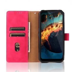 Peňaženkové puzdro Solid ružové – Oukitel WP15 | Lacné Kryty Lacné Kryty | Peňaženkové puzdro Solid ružové – Oukitel WP15 | Lacné Kryty
