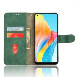 Lacné Kryty | Peňaženkové puzdro Solid zelené – Oppo A78 4G | Lacné Kryty